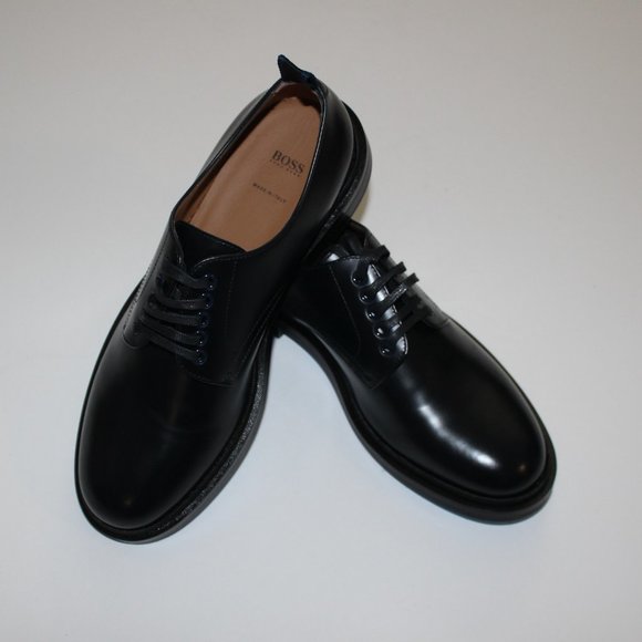 HUGO BOSS ROYAL BLACK LACE UP DERBY SHOES US 7.5/ UK 6.5 main image 5